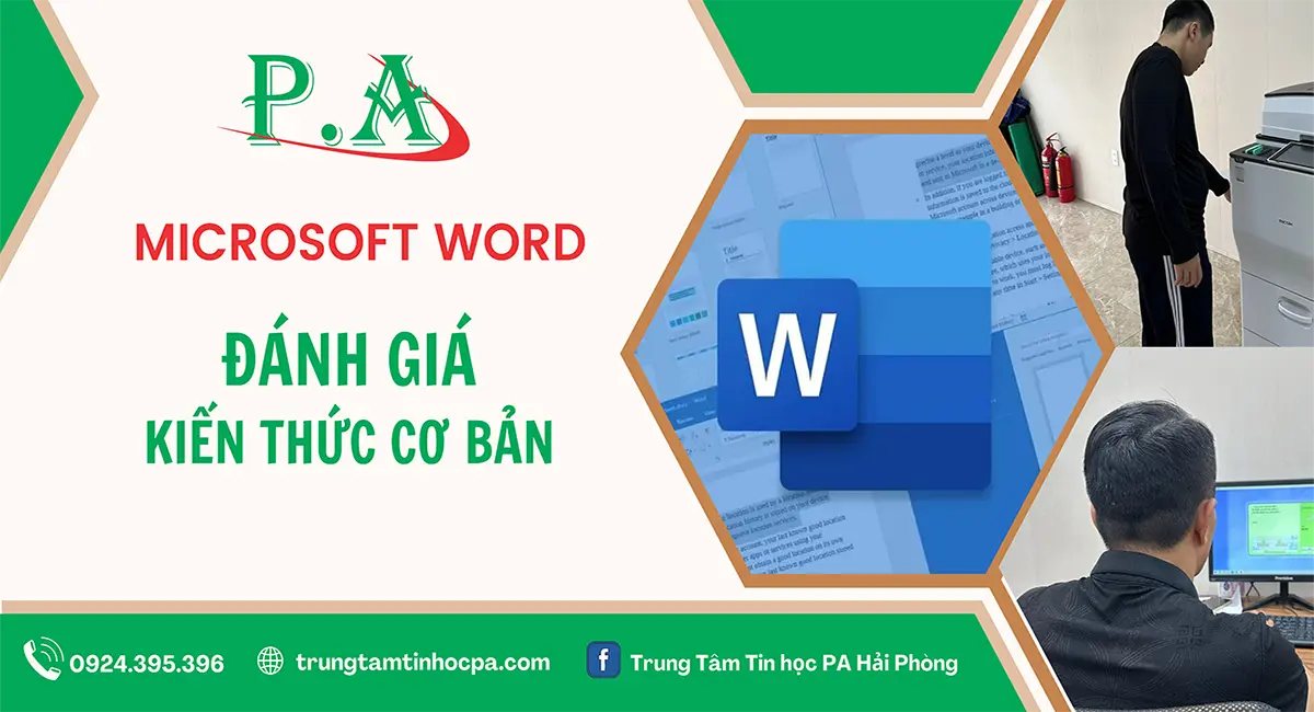 ĐÁNH GIÁ KIẾN THỨC WORD CƠ BẢN